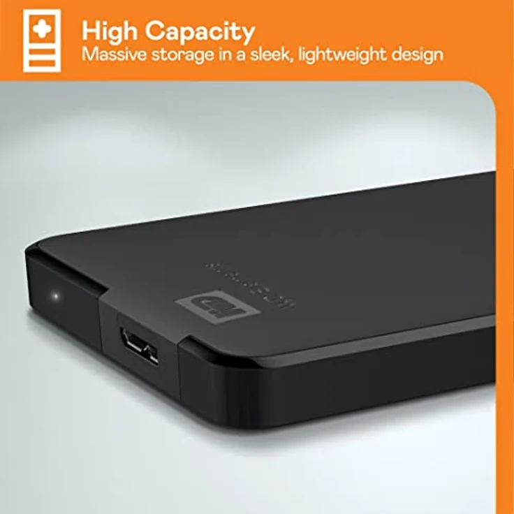 WD Elements Portable externe Festplatte 2 TB (mobiler Speicher, USB 3.0-Schnittstelle, Plug-and-Play, für Windows formatiert) Schwarz – Bild 4