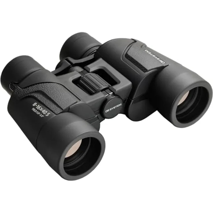 OM SYSTEM Fernglas 8-16x40 S, leichtgewichtig mit Trageriemen und Tasche, 15 Jahre Garantie, klare Bilder und breites Sichtfeld