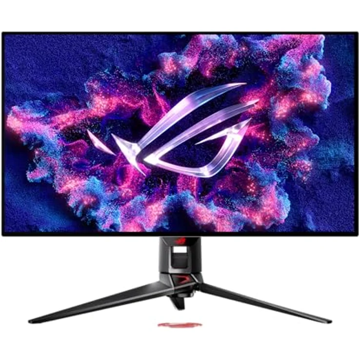 ASUS ROG Swift OLED PG32UCDP 32-Zoll Gaming-Monitor, Dual Mode (4K 240 Hz; FHD 480 Hz), G-SYNC, maßgeschneiderter Kühlkörper, OLED Care, schwarz – Bild 1