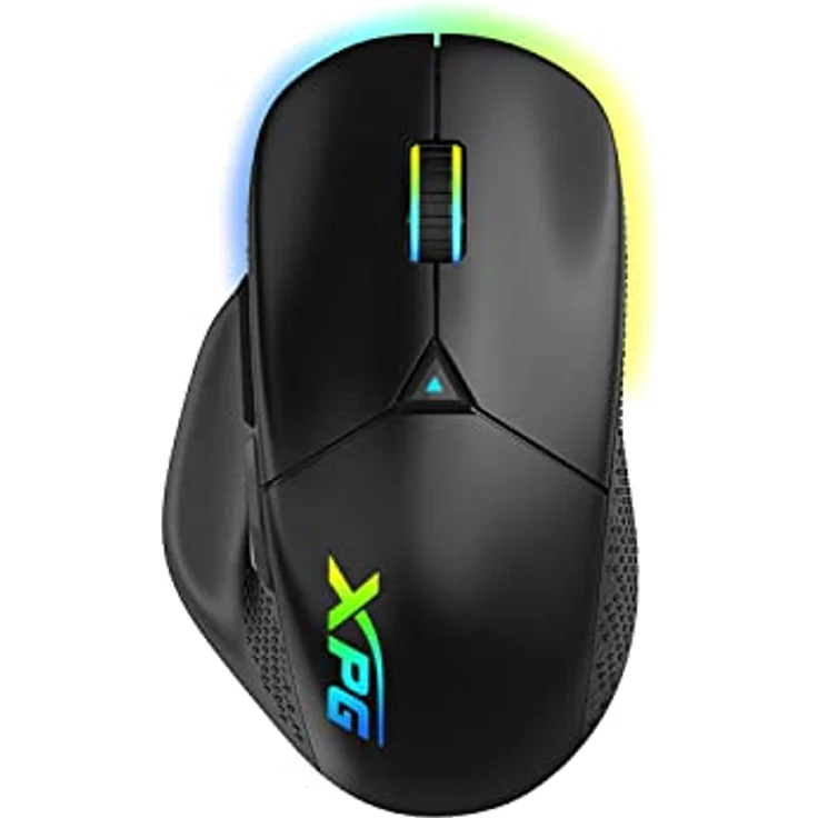 XPG Alpha Gaming-Maus, 16.000 DPI, 400 IPS, 6 programmierbare Tasten, ergonomisches Design (Alpha-BKCWW) – Bild 1