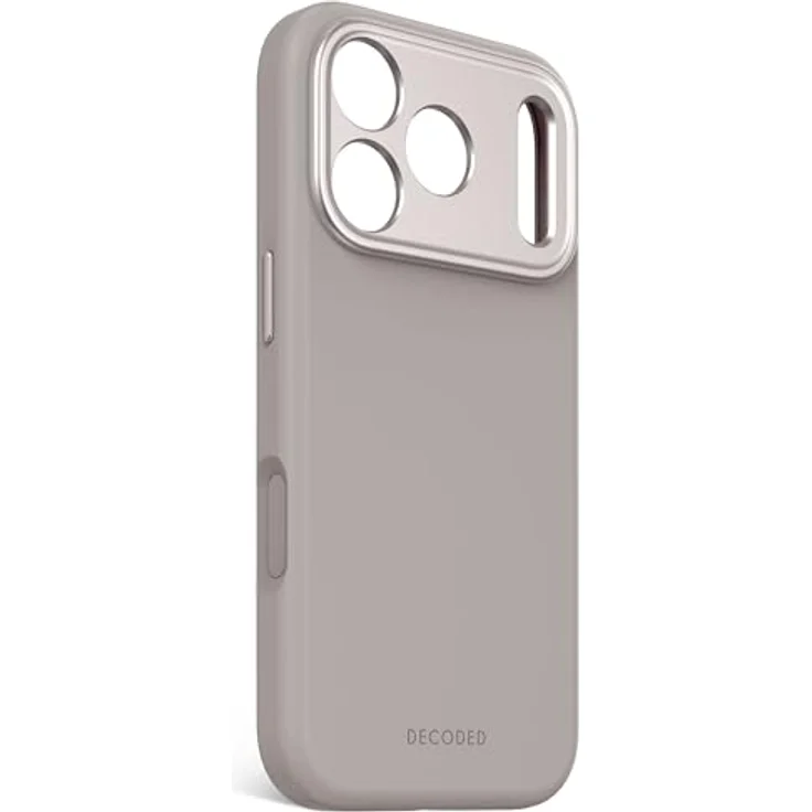Decoded Silikonhülle für iPhone 17 Pro, Antibakterielle Beschichtung, MagSafe Kompatibel, Fallschutz, Kratzfest, Hell Braun – Bild 2