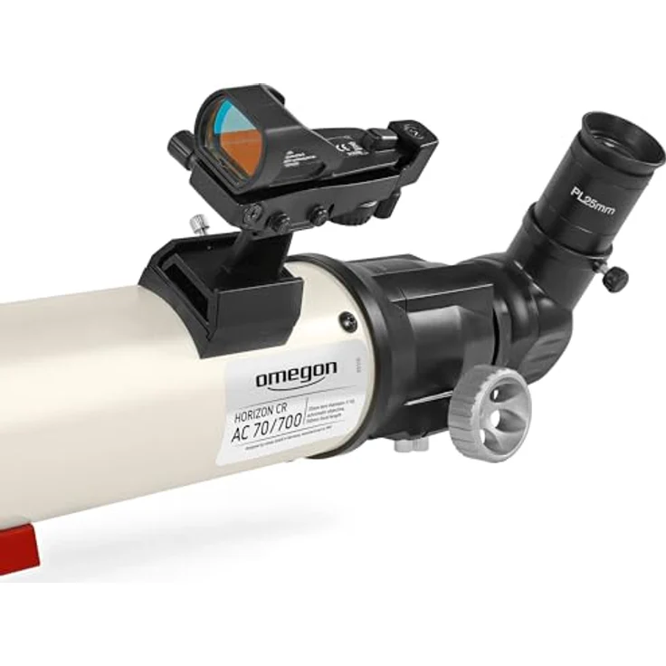 Omegon Teleskop Horizon AC 70/700, Einsteiger-Teleskop mit Amici-Prisma und Zubehörset – Bild 3