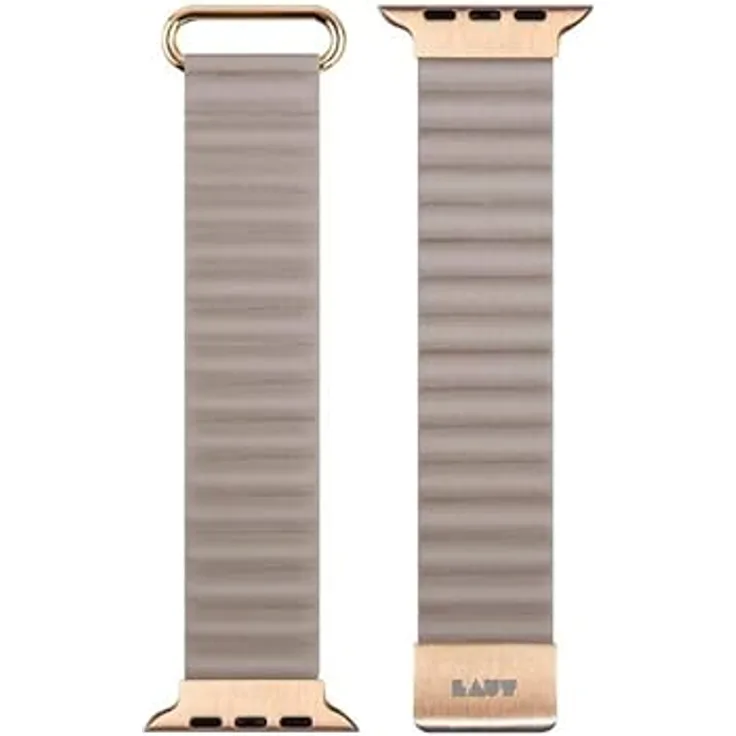 LAUT Novi Luxe, Armband für Apple Watch 38/40/41 mm, Kunstleder, beige
