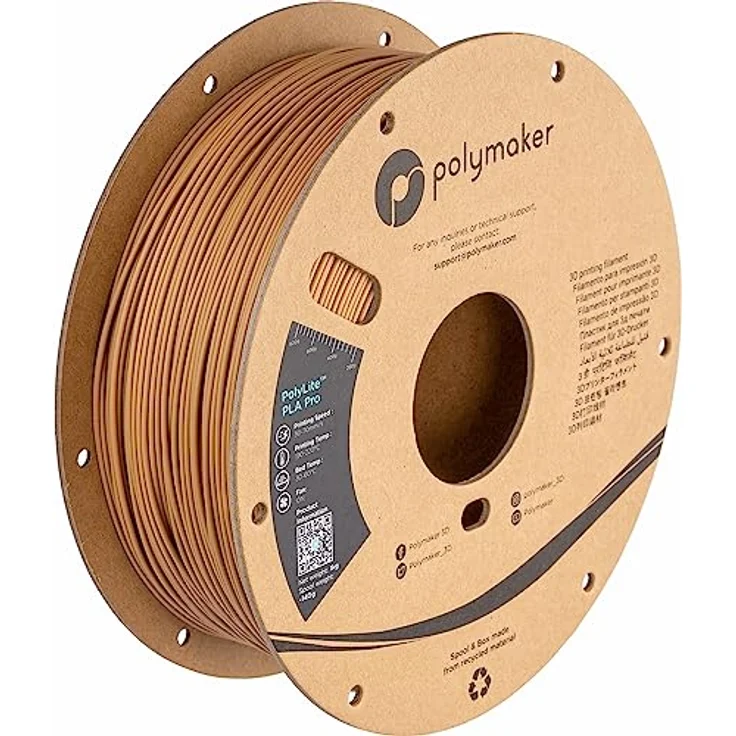 Polymaker PolyLite PLA PRO Army Beige, 3D-Druckfilament mit hoher Zähigkeit und Steifigkeit, 1.75mm, 1kg – Bild 1