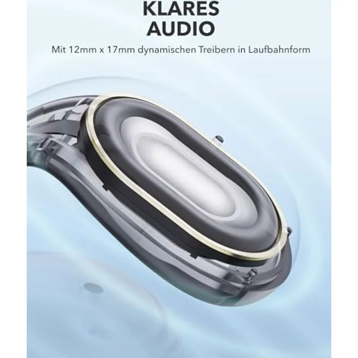 soundcore C30i by Anker, Open-Ear Earbuds, Clip On Kopfhörer, Leichtes Design, Stabiler Halt, Abnehmbare Klammern, Klarer Klang, 30h Wiedergabe, IPX4 Wasserschutz für Sport/Fitnessstudio, schwarz – Bild 5