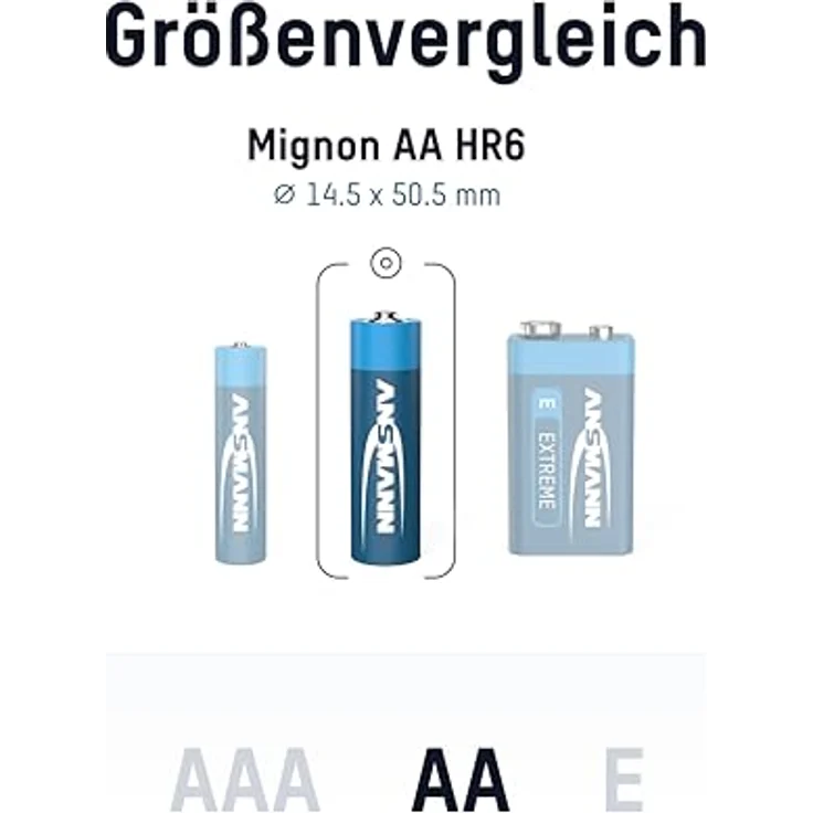 ANSMANN Extreme Lithium Batterie AA Mignon 8er Pack - 1,5V, LR6 - hohe Kapazität, extrem leich, 700% mehr Power – Bild 3