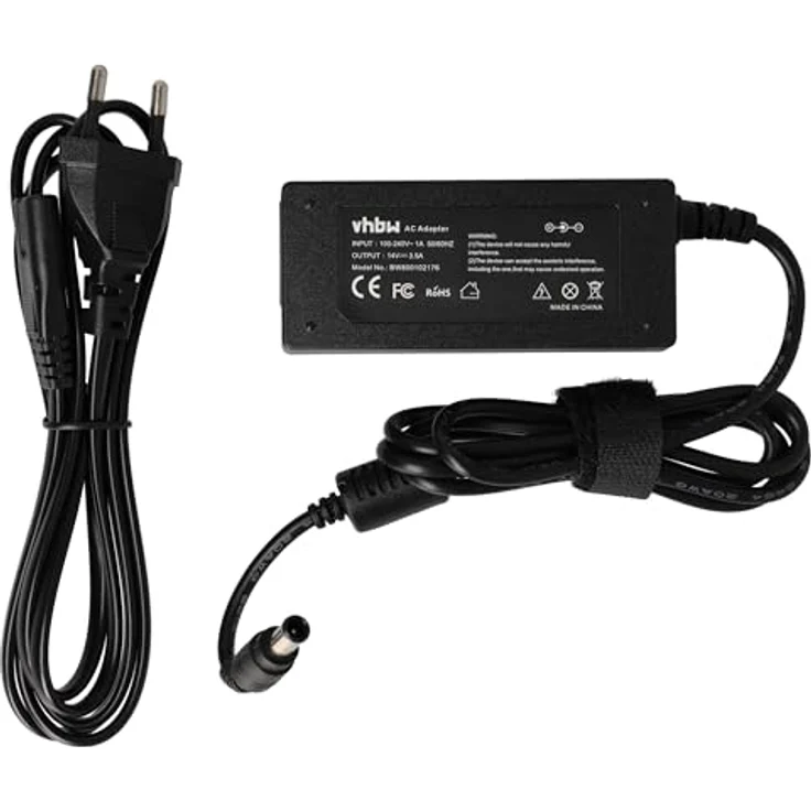 vhbw Netzteil für Samsung SyncMaster EVI-D70P, SM152B, EVI-D70, PC-Netzteil, 50 W, schwarz, Euro-Stecker, präzise Passform – Bild 3