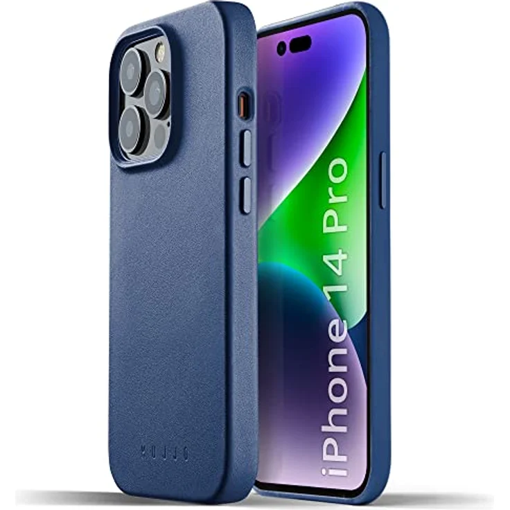 Mujjo iPhone 14 Pro Lederhülle | MagSafe Hülle | Slim iPhone 14 Pro MagSafe Hülle Leder Hülle für iPhone 14 Pro Handyhülle i 14 Pro Hülle Apple iPhone 14 Pro – Bild 1