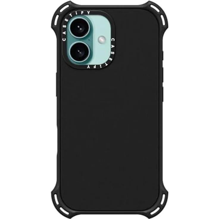 CASETiFY Bounce Schutzhülle für iPhone 16, stoßfest, 6,5 m, 6 x Fallschutz in Militärqualität, kompatibel mit Magsafe, Mattschwarz – Bild 4