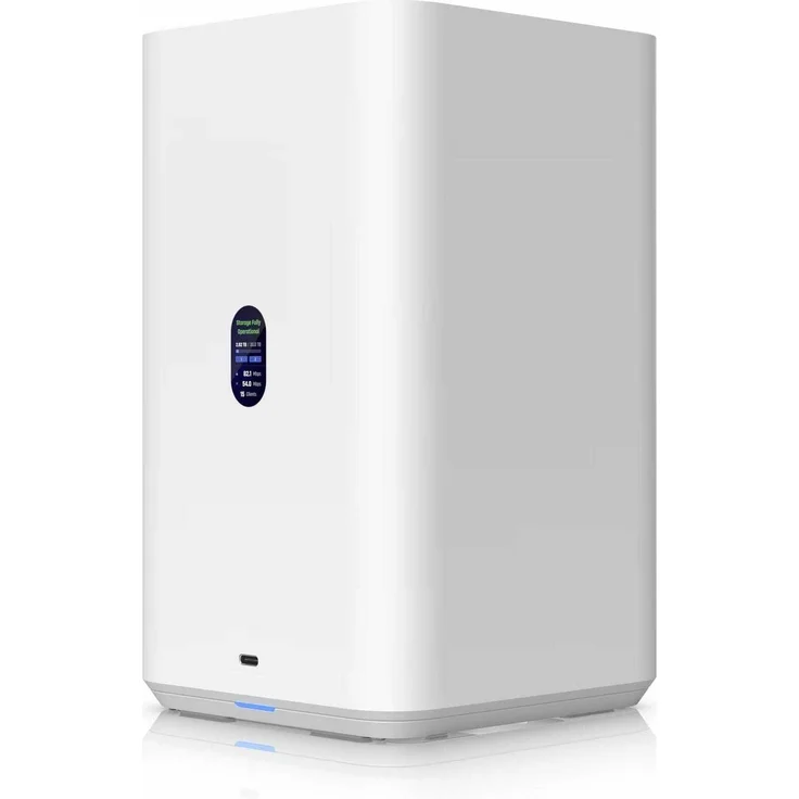 Ubiquiti Unifi UNAS2, 2-Fach NAS mit 2,5-Gigabit-Ethernet, PoE++ und lüfterlosem Design, weiss