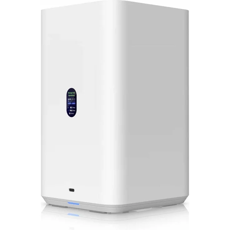 Ubiquiti Unifi UNAS2, 2-Fach NAS mit 2,5-Gigabit-Ethernet, PoE++ und lüfterlosem Design, weiss