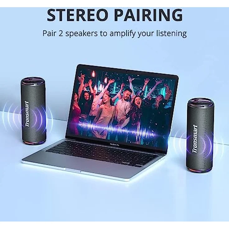 Tronsmart T7 Lite (blue) Bluetooth Lautsprecher, 24h Akkulaufzeit, IPX7 wasserdicht – Bild 6