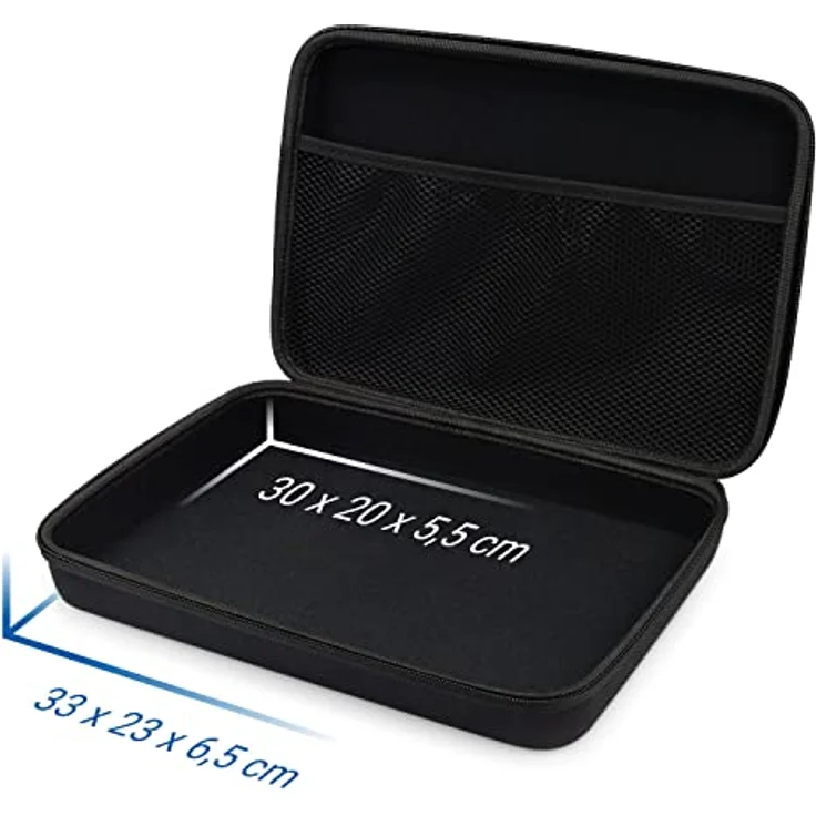 deleyCON Hardcase Tasche für GoPro Actionkamera & Zubehör, Robust mit Staub-, Aufprall- und Spritzwasserschutz, Schwarz, Größe XL – Bild 3
