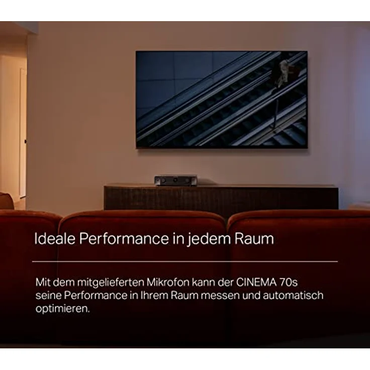 Marantz Cinema 70s 7.2-Kanal AV-Receiver, HiFi Verstärker, Alexa kompatibel, 6 HDMI Eingänge und 1 Ausgang, 8K-Video, Bluetooth, WLAN, Musikstreaming, Dolby Atmos, AirPlay 2, HEOS Multiroom, schwarz – Bild 5