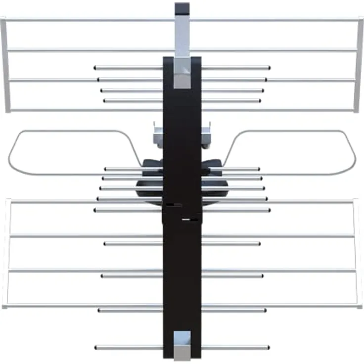 STRONG SRTANT200 | UHF Außenantenne | 18-20dB | DVB-T/T2 | integrierter High-Gain-Verstärker | 4G/5GFilter | 20 Meter RG6-Koaxialkabel