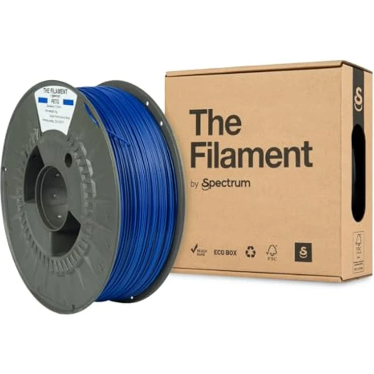 Spectrum Filaments PETG Filament, 1 kg, 1,75 mm, Drucktemperatur 230–255 °C, Performance Blue, Made in EU – Bild 1