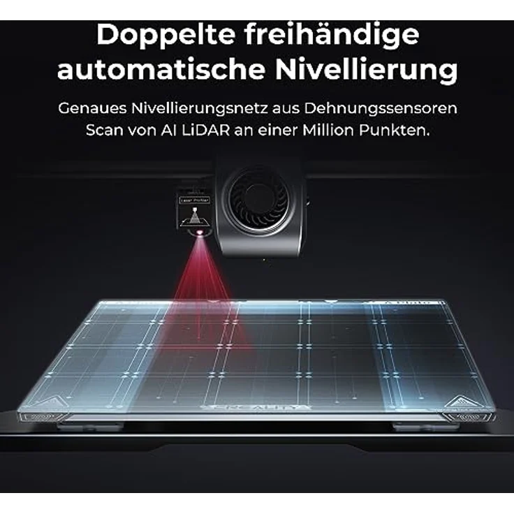 Creality K1 Max 3D Drucker, 600 mm/s Hochgeschwindigkeitsdruck, AI-Kamera, Automatische Nivellierung, KI-Lidar, EIN-Tasten-Selbsttest, 300 * 300 * 300mm Druckgröße – Bild 4