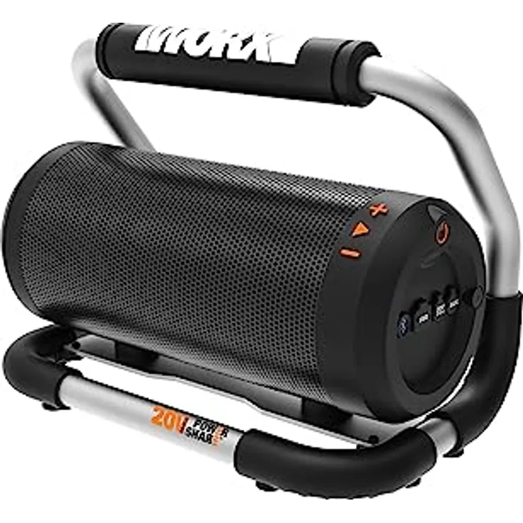 WORX WX009.9 Bluetooth Akku-Lautsprecher 20V - AUX-In Anschluss & USB Port - Laufzeit ca. 10 Stunden - 4.2 Bluetooth - PowerShare kompatibel - ohne Akku & Ladegerät