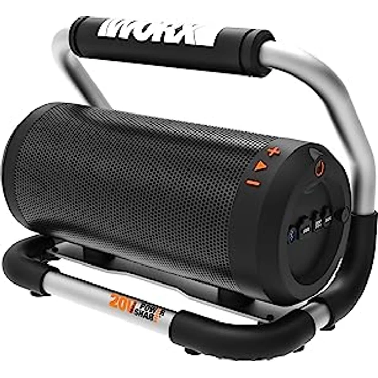 WORX WX009.9 Bluetooth Akku-Lautsprecher 20V - AUX-In Anschluss & USB Port - Laufzeit ca. 10 Stunden - 4.2 Bluetooth - PowerShare kompatibel - ohne Akku & Ladegerät – Bild 1