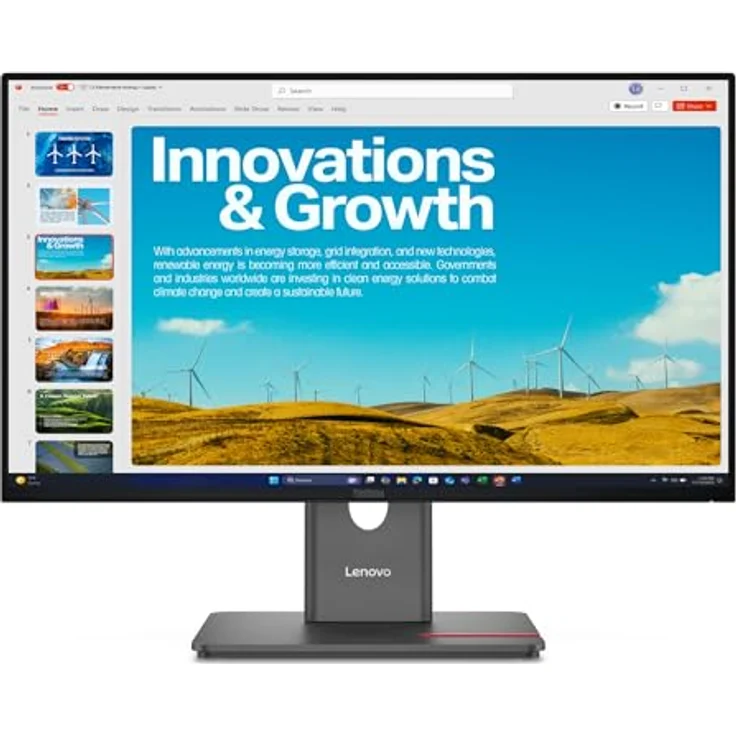 Lenovo ThinkVision P24QD-40, 24 Zoll LED-Monitor mit 2560 x 1440 QHD, 120 Hz, IPS, 300 cd/m², DisplayHDR 10, USB-C, finsternis schwarz – Bild 7