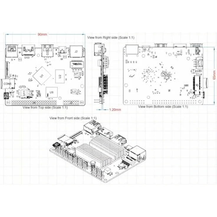 Odroid ODROID-M1S, Einplatinen-Computer mit ARM Cortex-A55, 8 GB RAM und 64 GB eMMC-Speicher – Bild 6