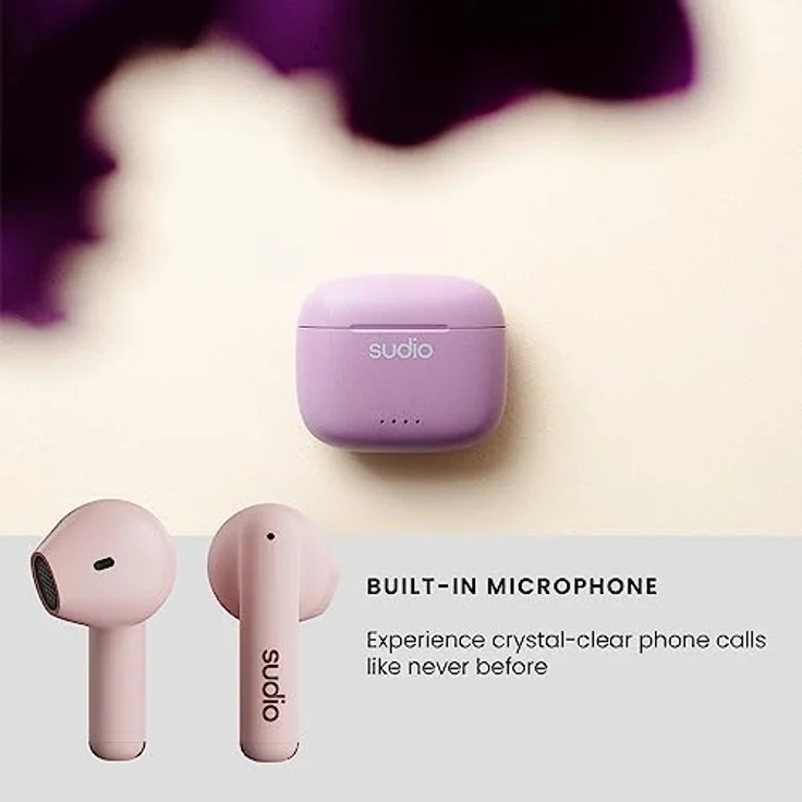 Sudio A1PNK True Wireless Stereo (TWS) Kopfhörer & Headset, Bluetooth, Pink – Bild 7