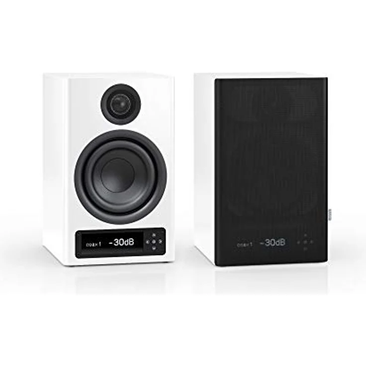 Nubert nuPro XS-3000 RC | Weißes Regallautsprecherpaar | 2 Stück Kompaktlautsprecher | Bluetooth Lautsprecher aptX HD | Lautsprecher Verbindung kabellos High Res | Aktivboxen mit 2 Wege Technik – Bild 1