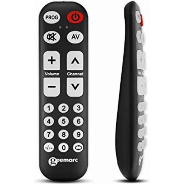 Geemarc TV1 Universal-Fernbedienung mit 19 programmierbaren Tasten für Senioren – benötigt Original-Fernbedienung zum Koppeln – funktioniert mit Infrarot – Bild 3