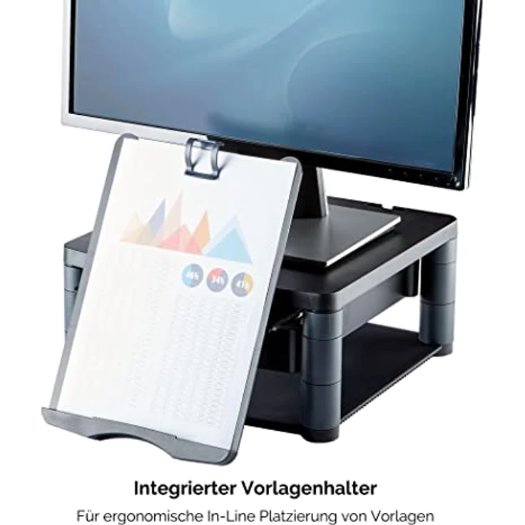 Fellowes Premium Monitor Ständer Plus bis 53,3 cm (21 Zoll) graphit – Bild 5