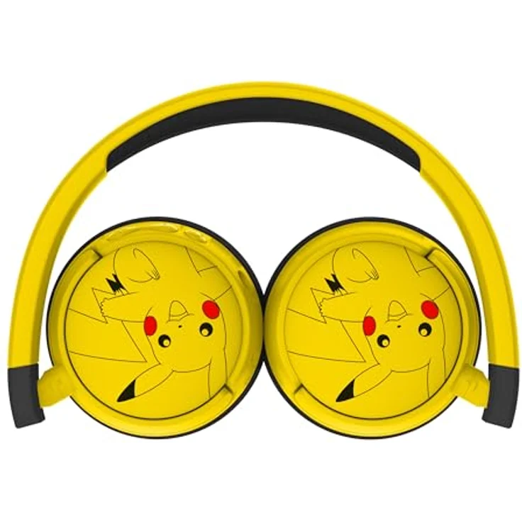 OTL Pokémon Pikachu kabellose Kinder Kopfhörer Bluetooth-Kopfhörer mit Audio-Sharing Kabel, gelb – Bild 6
