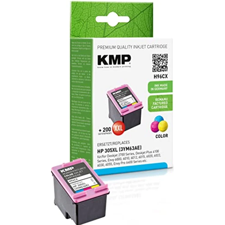 KMP Tintenpatrone passend für HP 305 XL - Cyan, Magenta, Yellow - für HP DeskJet, HP DeskJet Plus, HP Envy, Hp Envy Pro – Bild 2