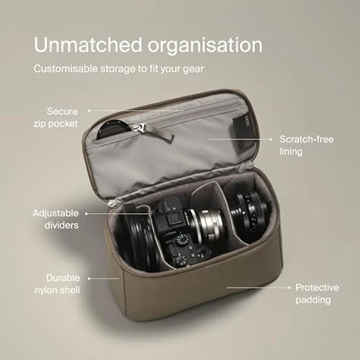Urth Arkose Camera Insert, Kameratasche Schultertasche für Kamerazubehör, Grün – Bild 3