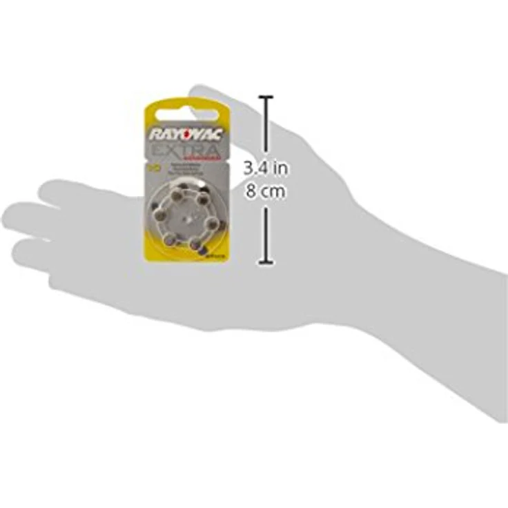 Rayovac - Extra Advanced 10 / PR70 - 1,4 Volt 105mAh Zn/Luft - 6er Blister – Bild 4