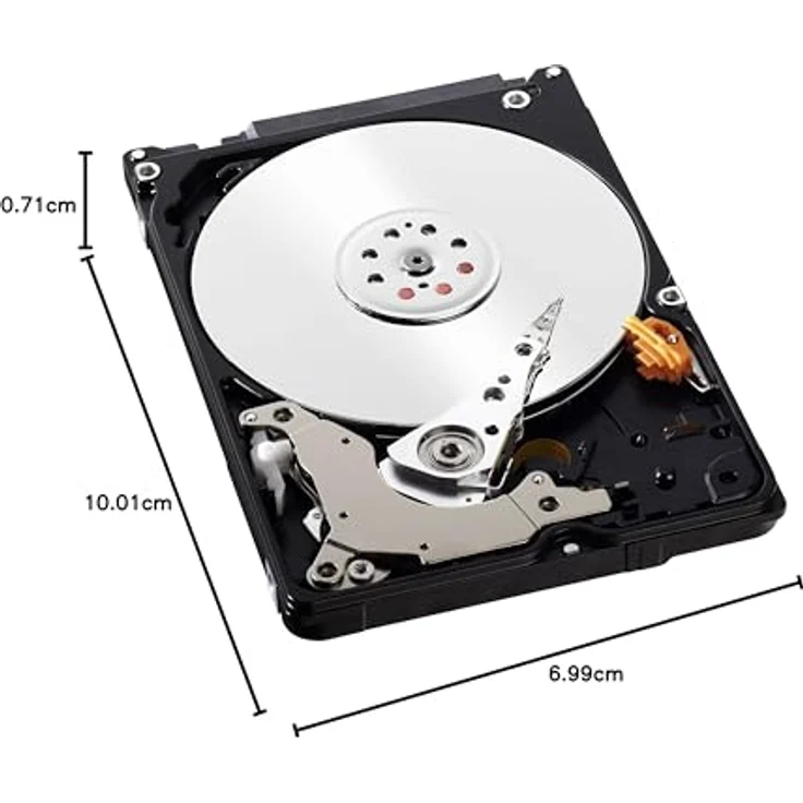WD Blue 500GB interne mobile Festplatte Slim Version 7 mm Höhe (6,35 cm (2,5 Zoll), 5400rpm, 8MB Cache, SATA) WD5000LPVX – Bild 6