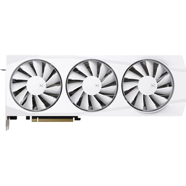 XFX Quicksilver AMD Radeon RX 9070XT White Magnetic Air Edition mit 16 GB GDDR6 HDMI 3xDP, AMD RDNA™ 4 (RX-97TMAQKW9) - Grafikkarte mit Game-Takt bis zu 2400 MHz und Boost-Takt bis zu 2970 MHz – Bild 4