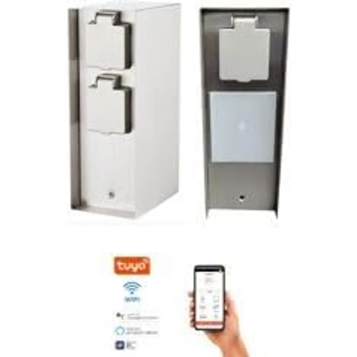 Die Bold GmbH Orio Gartensteckdose, Smart Home, WLAN, iOS & Android, Edelstahl – Bild 5