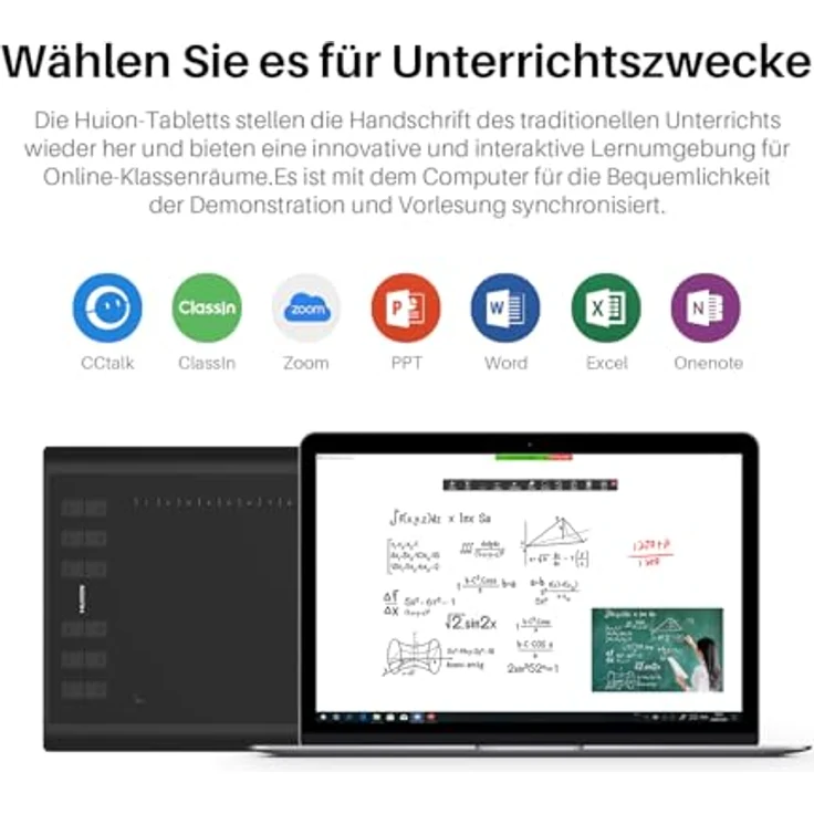 HUION Inspiroy H1060P Grafiktablett, 10x6.25 Zoll, batteriefreier Stift, 12 Hotkeys, Android-kompatibel – Bild 6