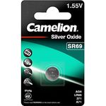 Camelion Uhrenbatterie SR69W entspricht 371-Quecksilberfrei 1er Blister, Batterie für Uhren ohne Quecksilber