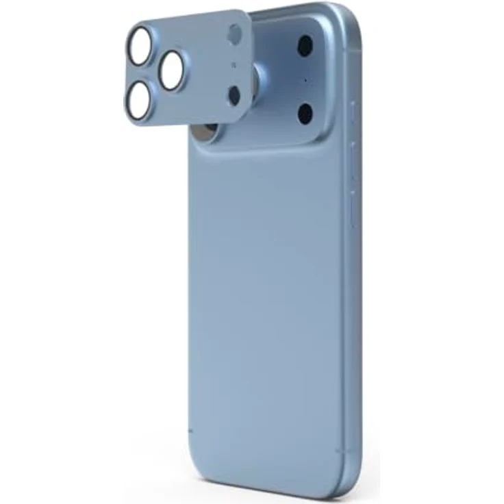 Hama Cam Protect Pro, Kameraschutzglas für Apple iPhone 18 Pro Max, hellblau – Bild 1
