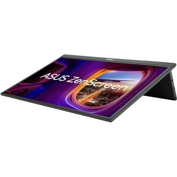 ASUS ZenScreen MB17AHG - 17,3 Zoll tragbarer USB Monitor - Full HD 1920x1080, Typ-C, HDMI, Autorotation, leichtes Design, Kickstand, Stativ Sockel - IPS Panel, 144Hz, FreeSync, 16:9, entspiegelt – Bild 1