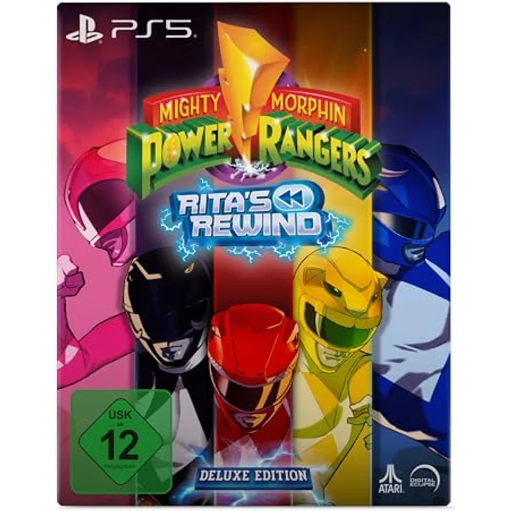 Atari Mighty Morphin Power Rangers: Ritas Rewind - Deluxe Edition für PS5, inklusive Steelbook, Panoramaposter und Trading Cards – Bild 1
