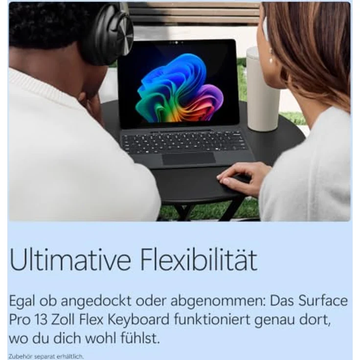 Microsoft Surface Pro 13" EP2-65073, 13" OLED Touchscreen, Snapdragon X2 Elite, 16GB RAM, 1000GB SSD, Windows 11 Home, schwarz – Bild 11