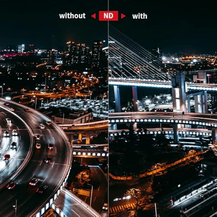PGYTECH Professional Filter-Kit, Neutral Density 8x und 64x für DJI Osmo Action 3 – Bild 3