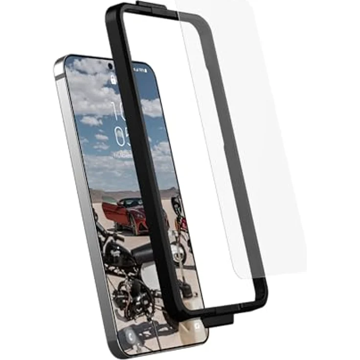 URBAN ARMOR GEAR UAG PLUS Tempered Glass Displayschutzfolie Samsung Galaxy S24+ (Plus) [9H zweifach gehärtetes Glas, Anti-Fingerabdruck, 0,33mm dünn, Ultra klar] – Bild 3