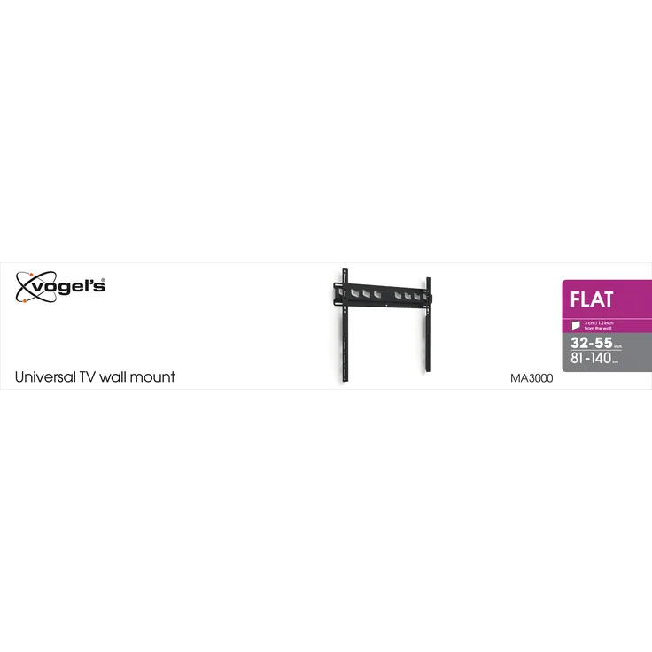 Vogel's MA3000, TV-Wandhalterung für Fernseher von 32 bis 65 Zoll, maximale Traglast 60 kg, schwarz