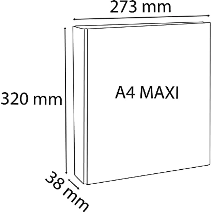 EXACOMPTA Aktenordner Exacompta Präsentationsringbuch mit 2 Ringen, Ring, personalisierbar, DIN A4, Ring-Ø 20 cm – Bild 4