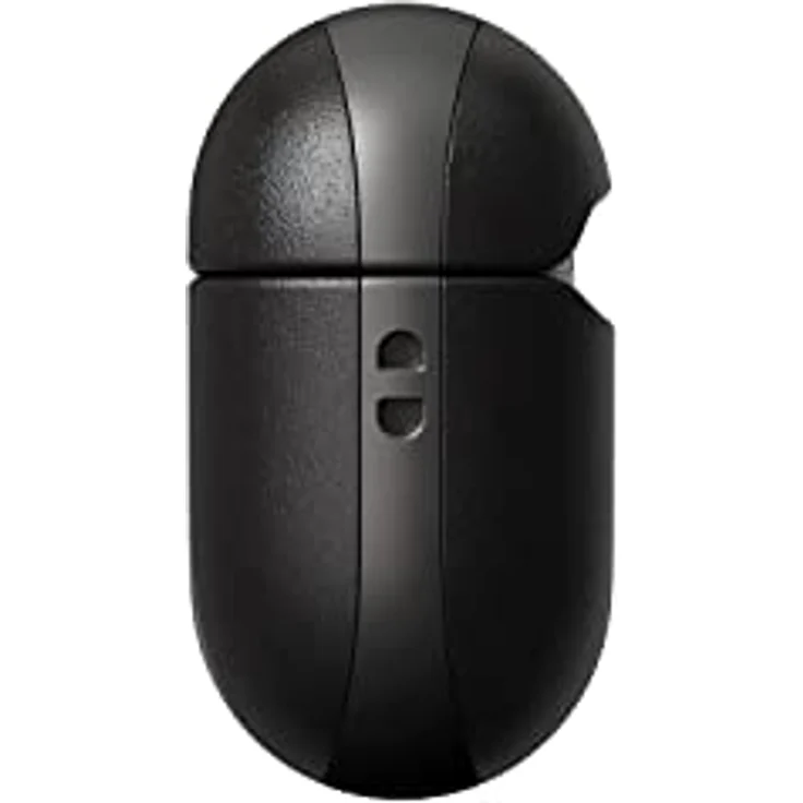 NOMAD Modern Leather Case für Airpods Pro | Robuste Schutzhülle aus Polycarbonat und Echtleder | Gummierte TPE-Bumper | Airpods Pro 2 | Black – Bild 4