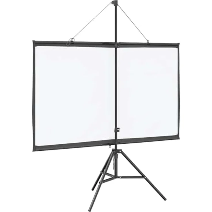 vidaXL Beamer Leinwand mit Stativ 60 Zoll 16:9, Projektionswand für Heimkino und Präsentationen, tragbar und langlebig aus 100% Polyester – Bild 5