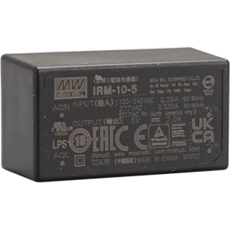 MeanWell Netzteil für Leiterplatten Mean Well IRM-10-5, 5 V/DC, 2 A, 10 W, AC/DC, weiß