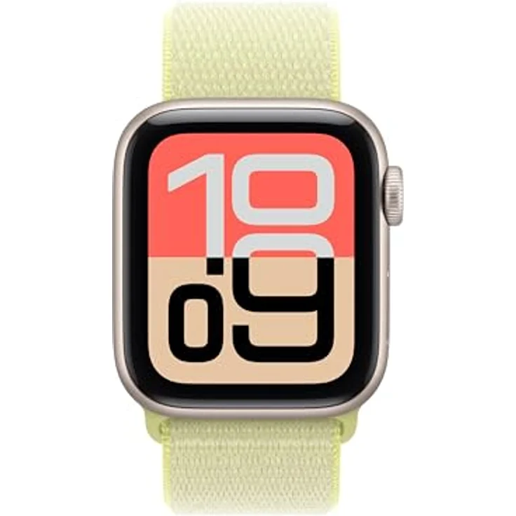 Apple Sport Loop Armband für Apple Watch, 40 mm, Neongelb, one size, atmungsaktiv und leicht aus 82 % recyceltem Nylon – Bild 3